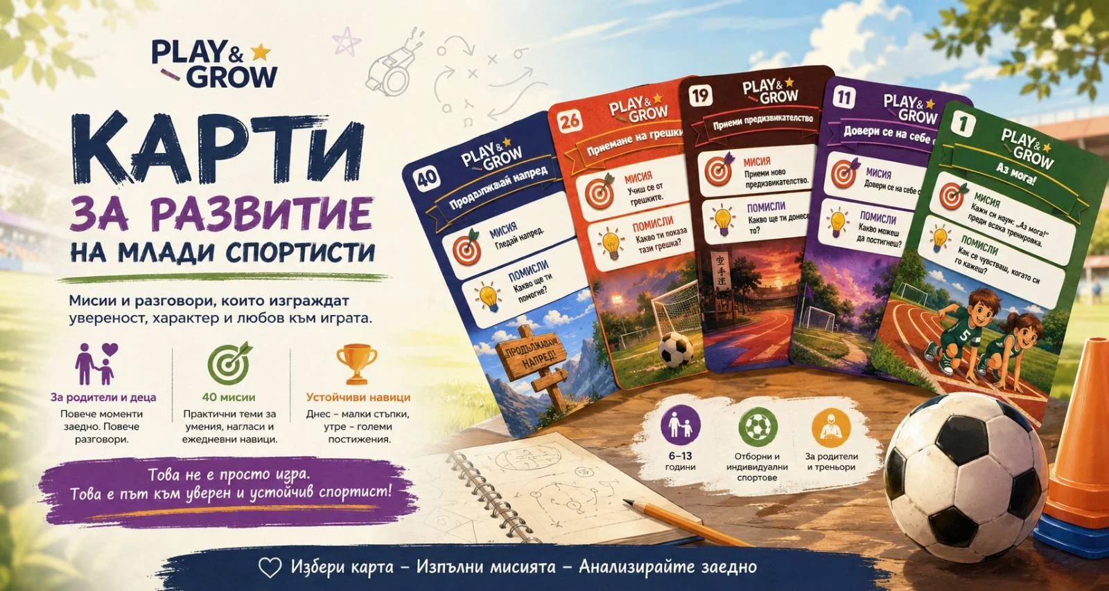 Play and grow карти